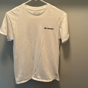 Columbia mens small white t-shirt. Great condition